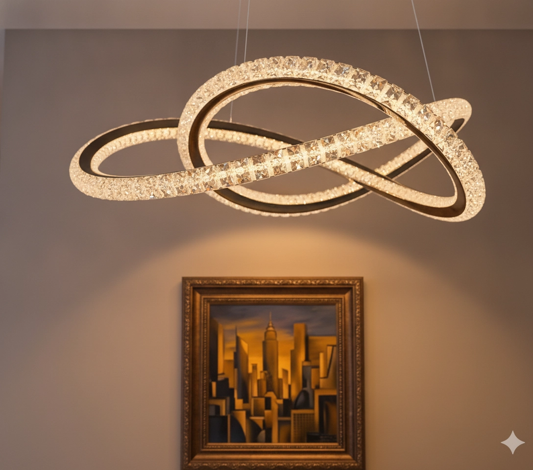 Design hanglamp Ginevra zwart Ø 58cm