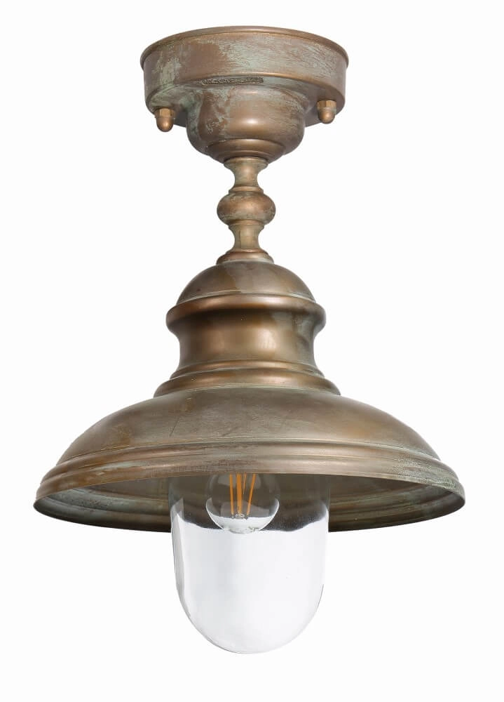 Landelijke hanglamp Little Mill S - verouderd messing