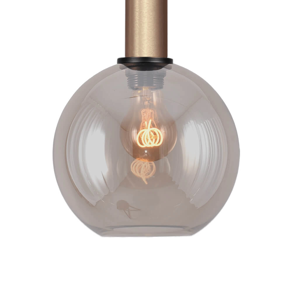 Hanglamp Ø 20cm Bella 2 Messing goud met goud glas Masterlight 8718121333922