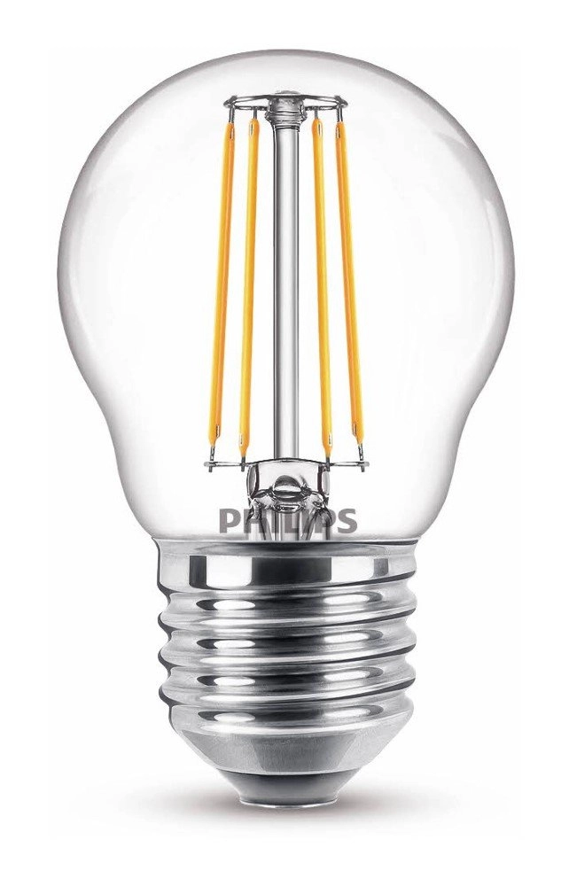 Lichtbron kogel 4,3W - E27 - 2700K - 470 lumen set van 2 Philips 8718699763893