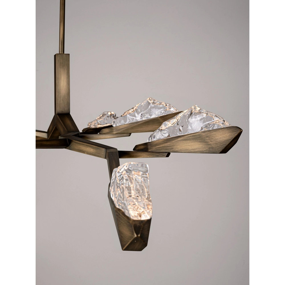 Antieke hanglamp Greta antiek messing 172,5cm Lyora 5212063500341
