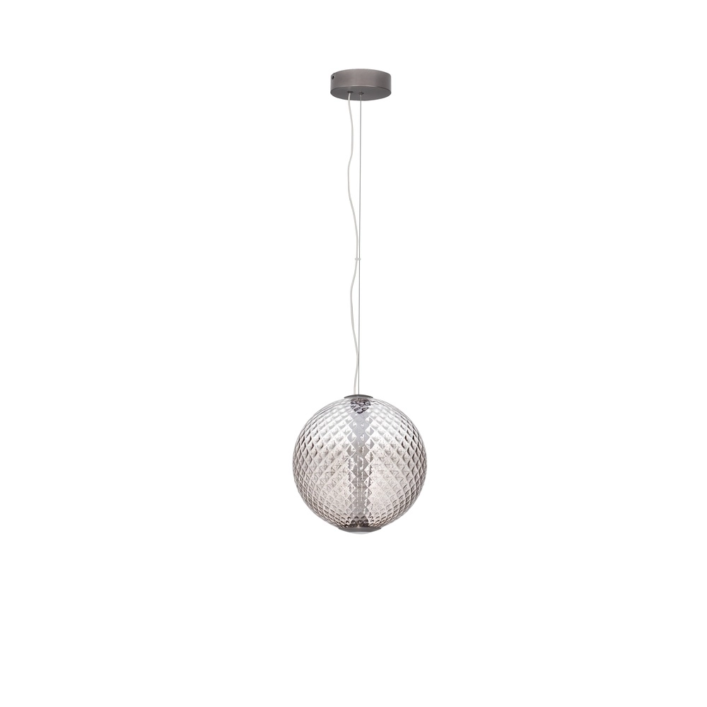 Hanglamp Aora bol bruin glas Lyora 5212017483812