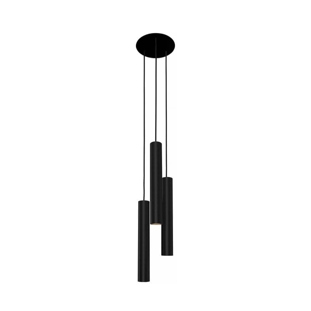 Zwarte vide hanglamp Eye