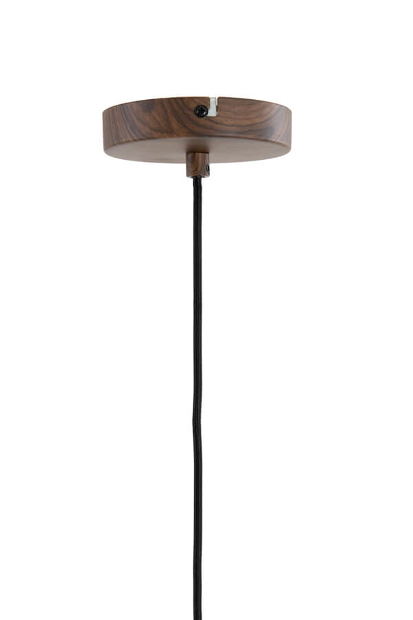Hanglamp Dania donkere hout print Ø 16cm Light & Living 8717807759629