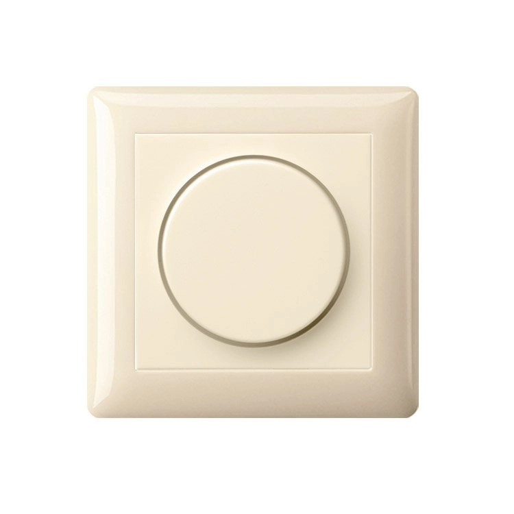 Creme Dimmer cover voor inbouwdimmer