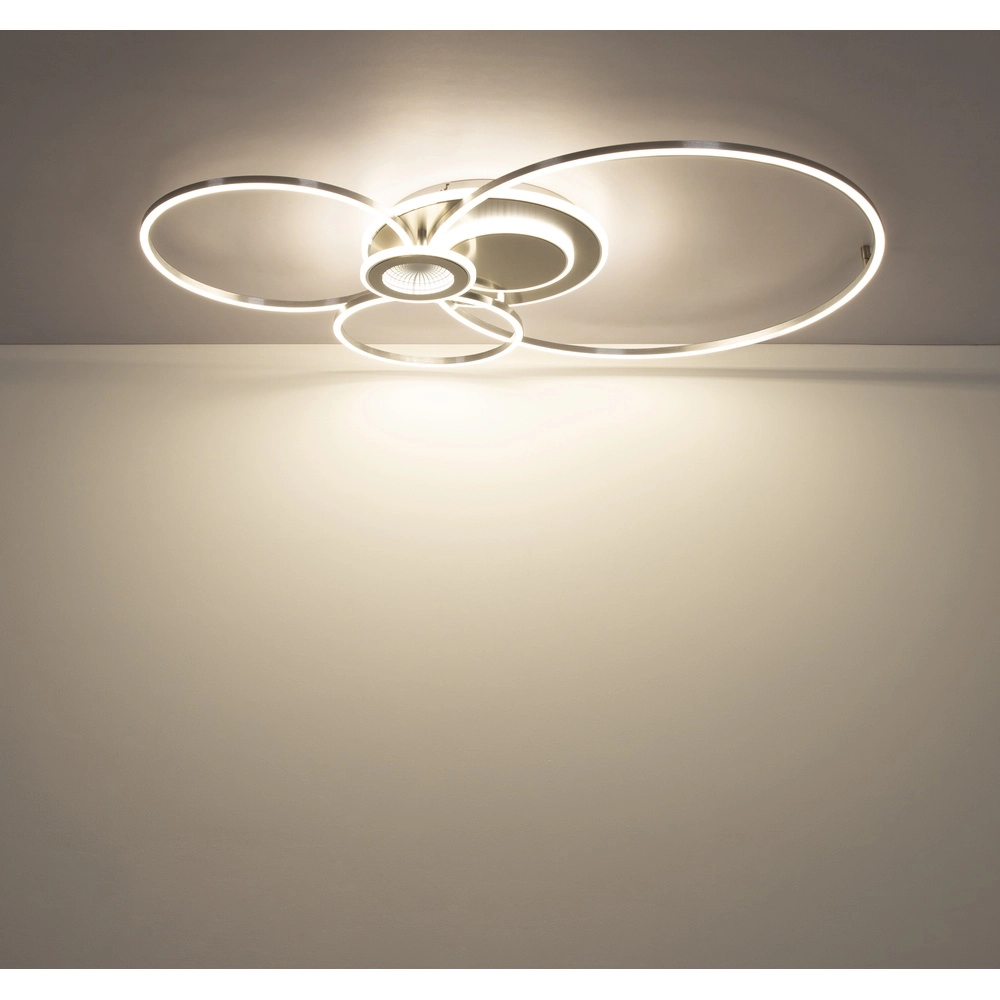 Zilvergrijze plafondlamp Beltran design Globo 9007371583690