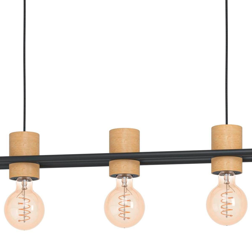 Hanglamp Chieveley met houtlook - 5x E27 Eglo 9002759435417