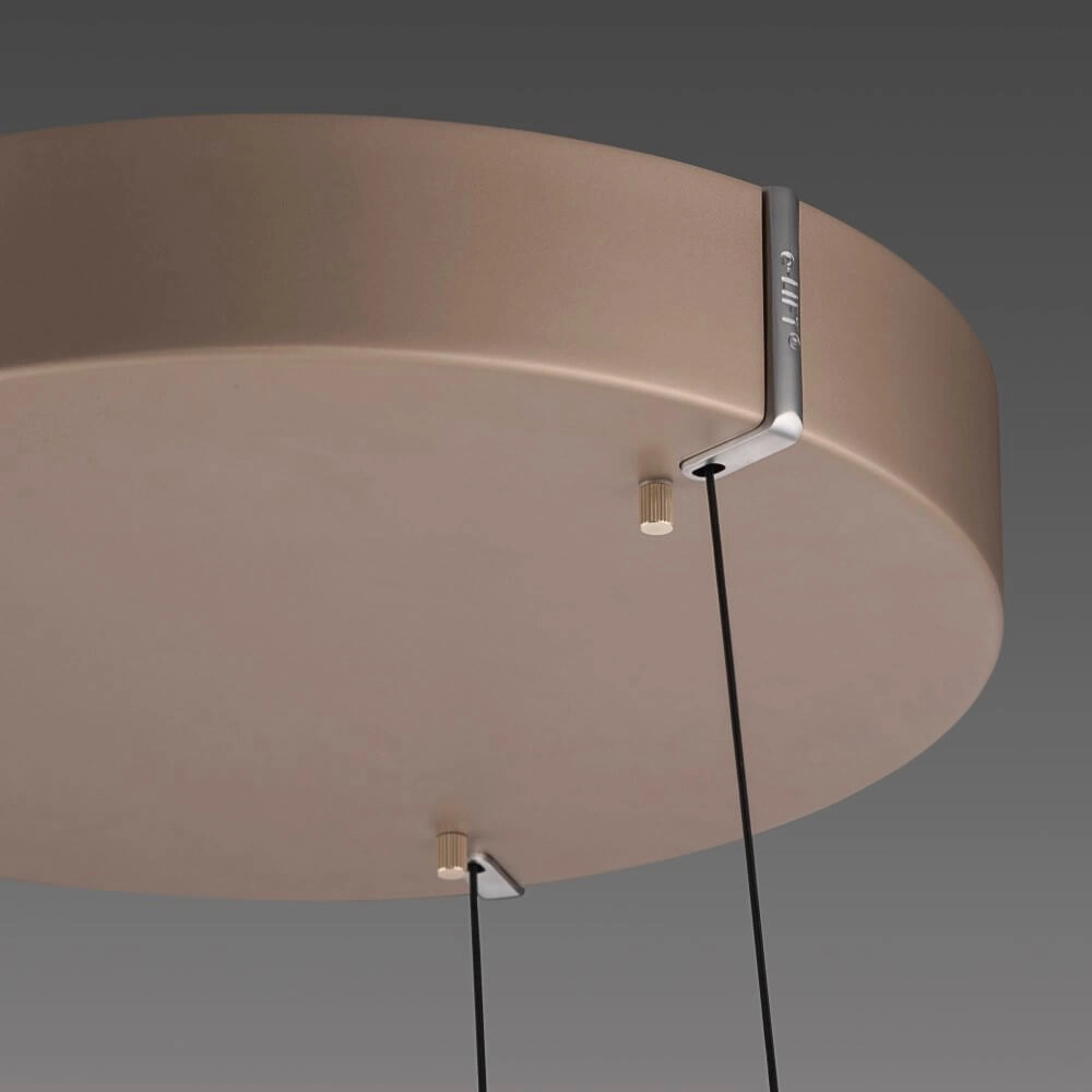 Ronde hanglamp Pure E-Clipse brons Ø 50cm Paul Neuhaus 4012248386408