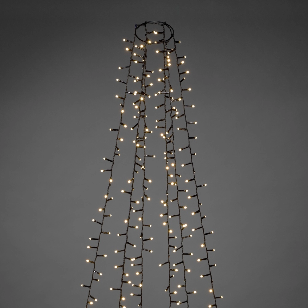 Verlichtingset 240cm - 6x 110 led - 2700K frosted voor kerstboom