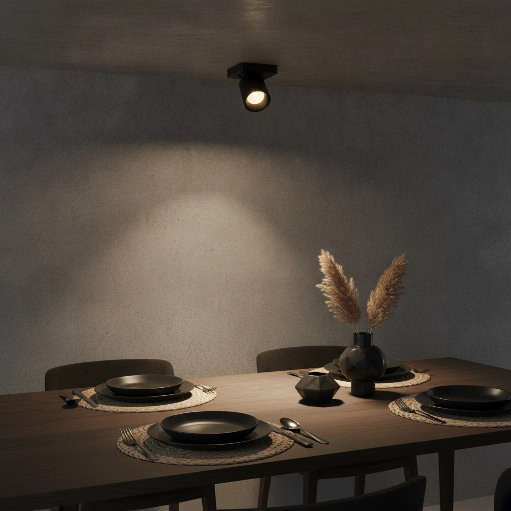 Led opbouwspot Laguna zwart