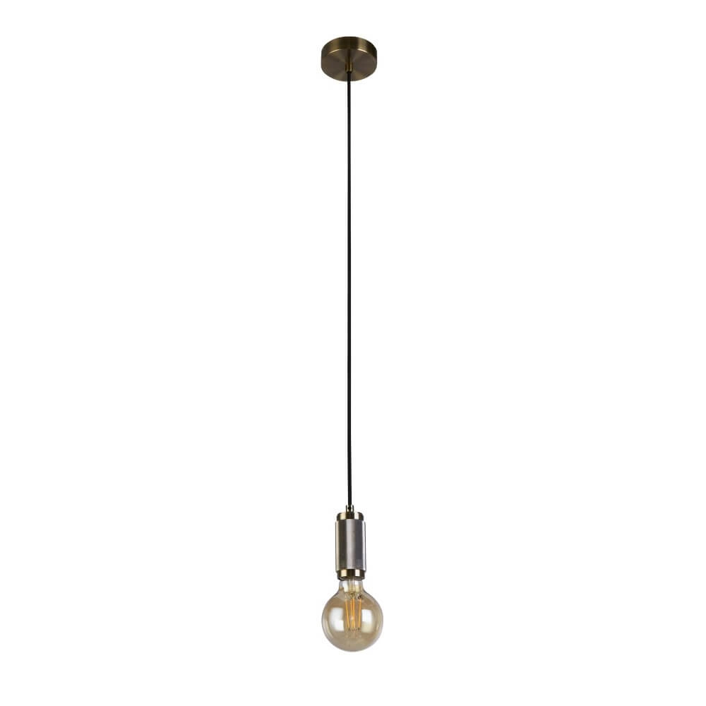 1-lichts hanglamp Suspension messing