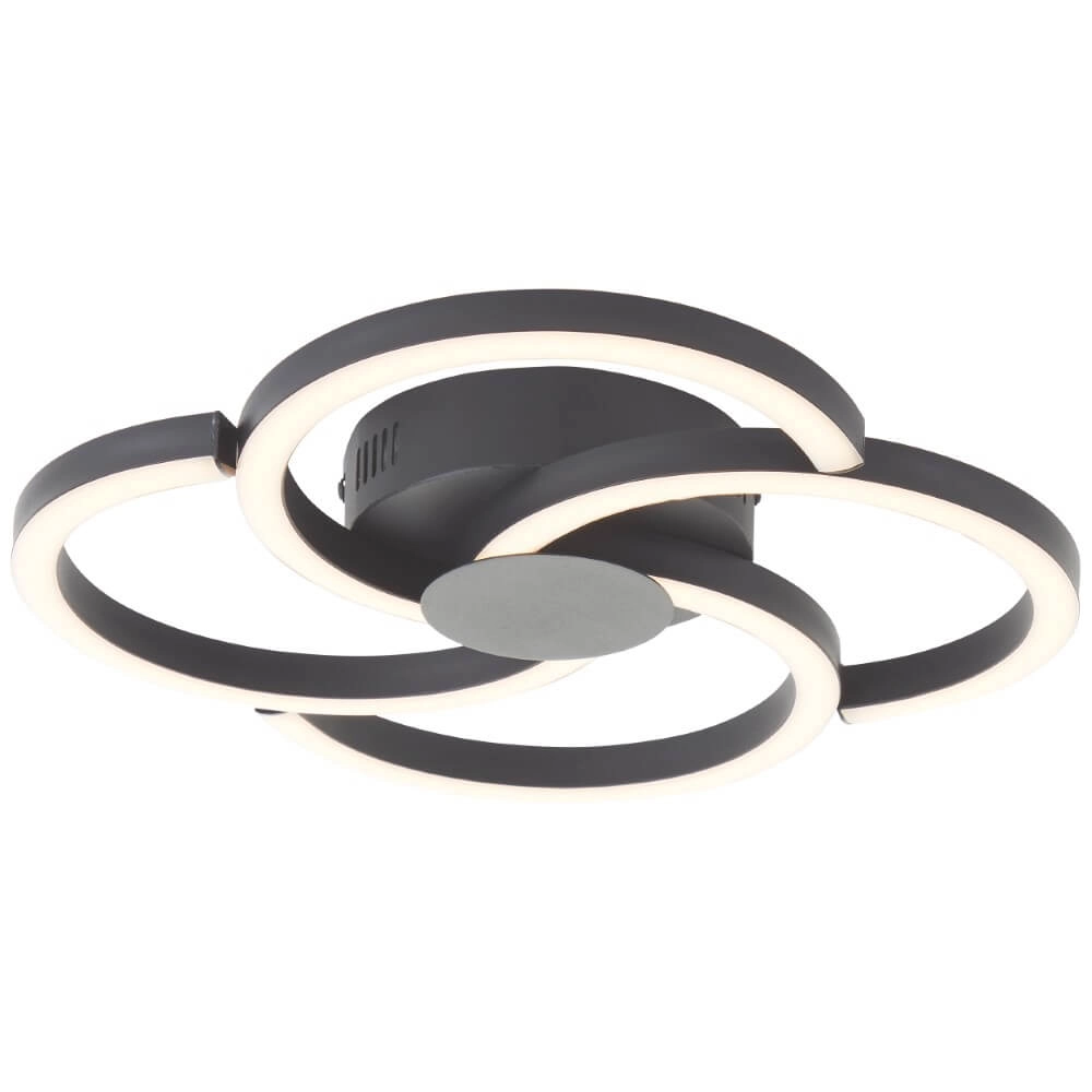 Design plafondlamp Fico zwart