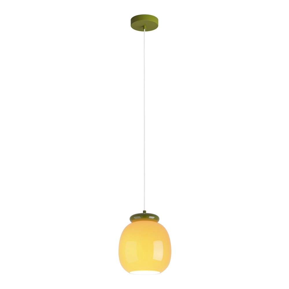 Design hanglamp Berardelli oranje met groen Ø 23cm Eglo 9008606404926