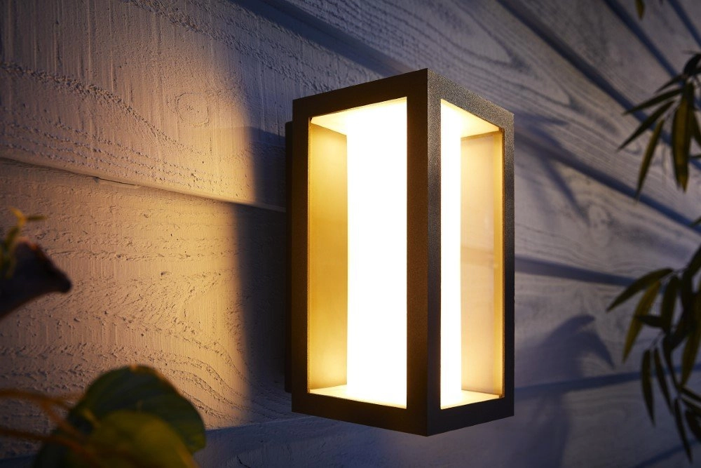 Buitenlamp Hue Impress zwart vierkant Philips 8718696170489