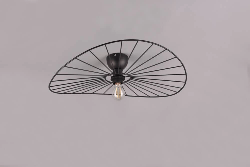 Plafondlamp Chapeau zwart Trio 4017807574098