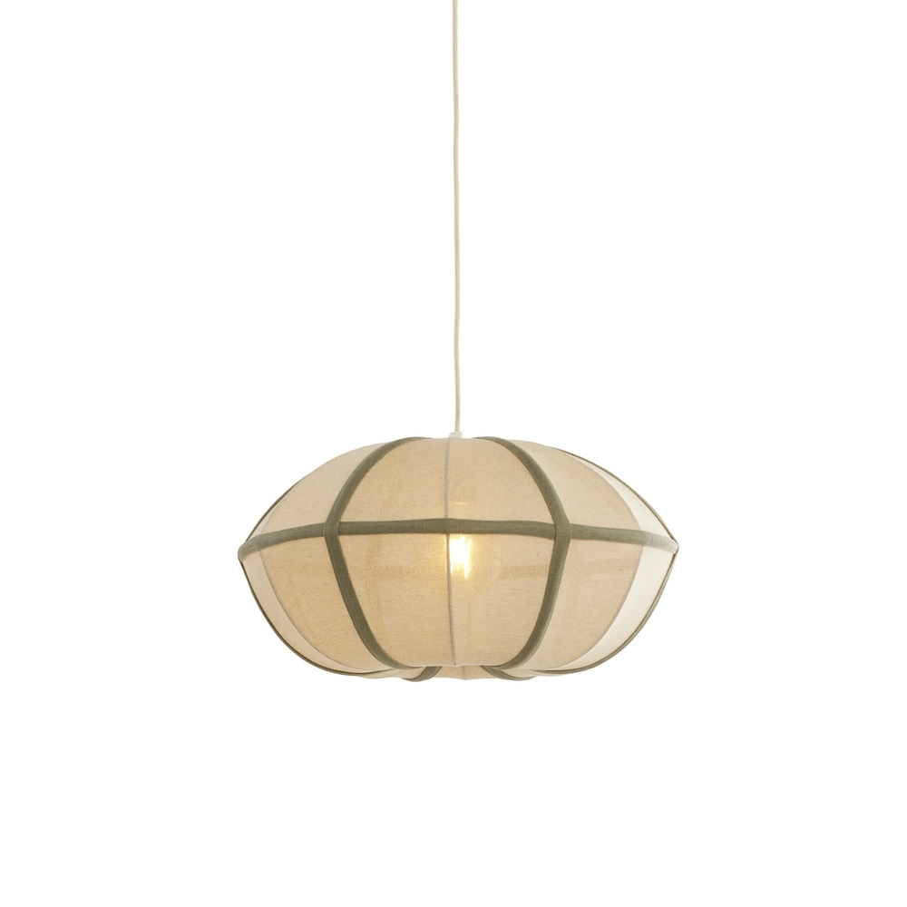 Japandi hanglamp Mirelys Ø 49cm - olijf groen Light & Living 8717807835903