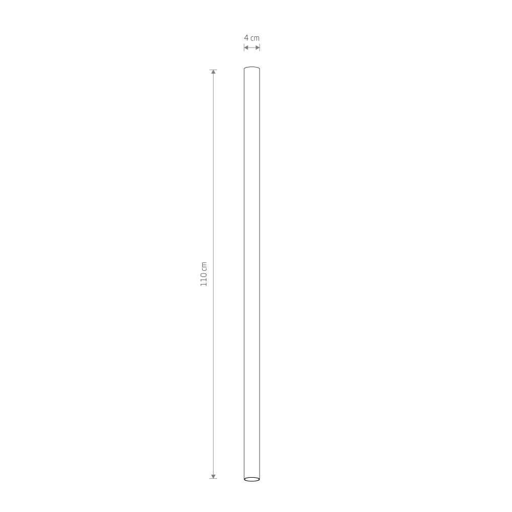 Lange opbouwspot Fourty XL 110cm - zwart Lyora 5903139108256