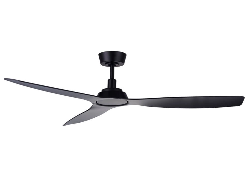 Plafondventilator zwart Moto Ø 132cm