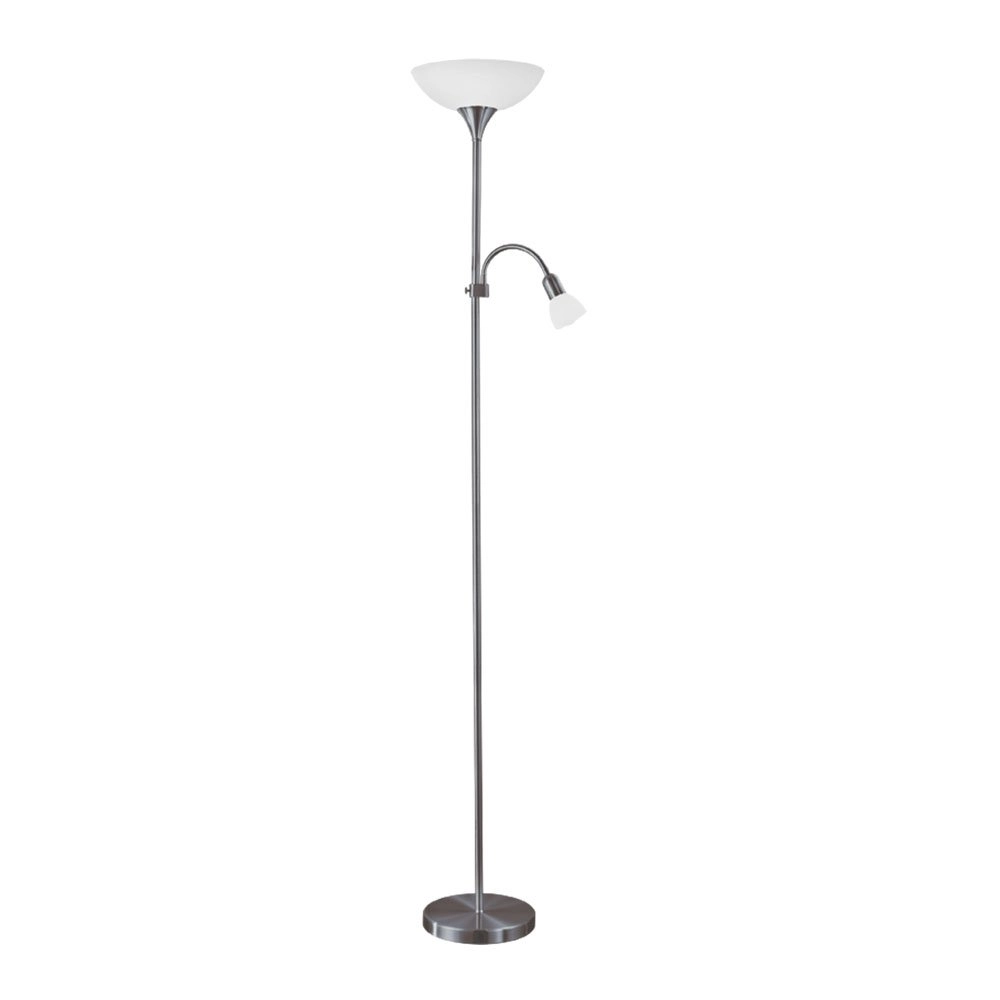 Vloerlamp Up 2 nikkel mat