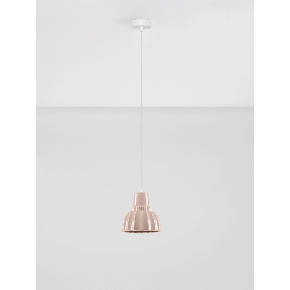 Hanglamp Picco wit met mokka bruin Lyora 5212017495389