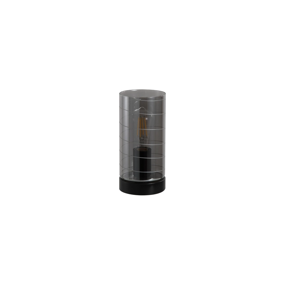 Tafellamp Broughton smoke glas