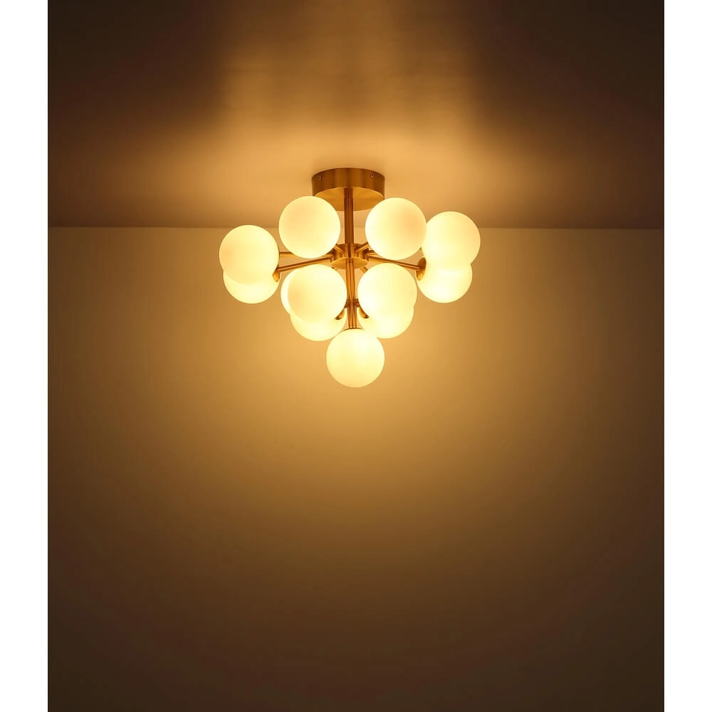 Gouden plafondlamp Grappy 13-lichts Globo 9007371453122