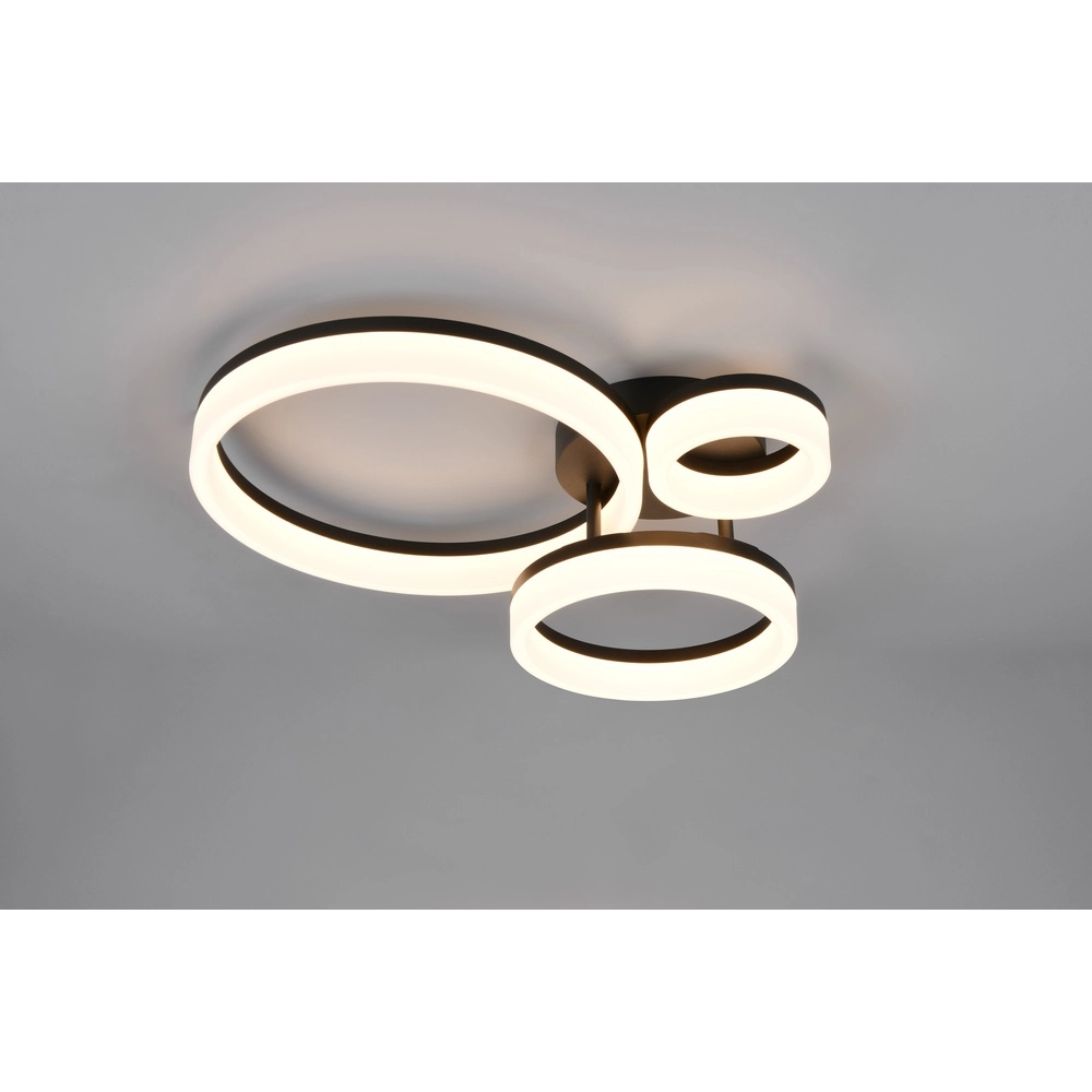 Design plafondlamp Scope M zwart Trio 4017807656022