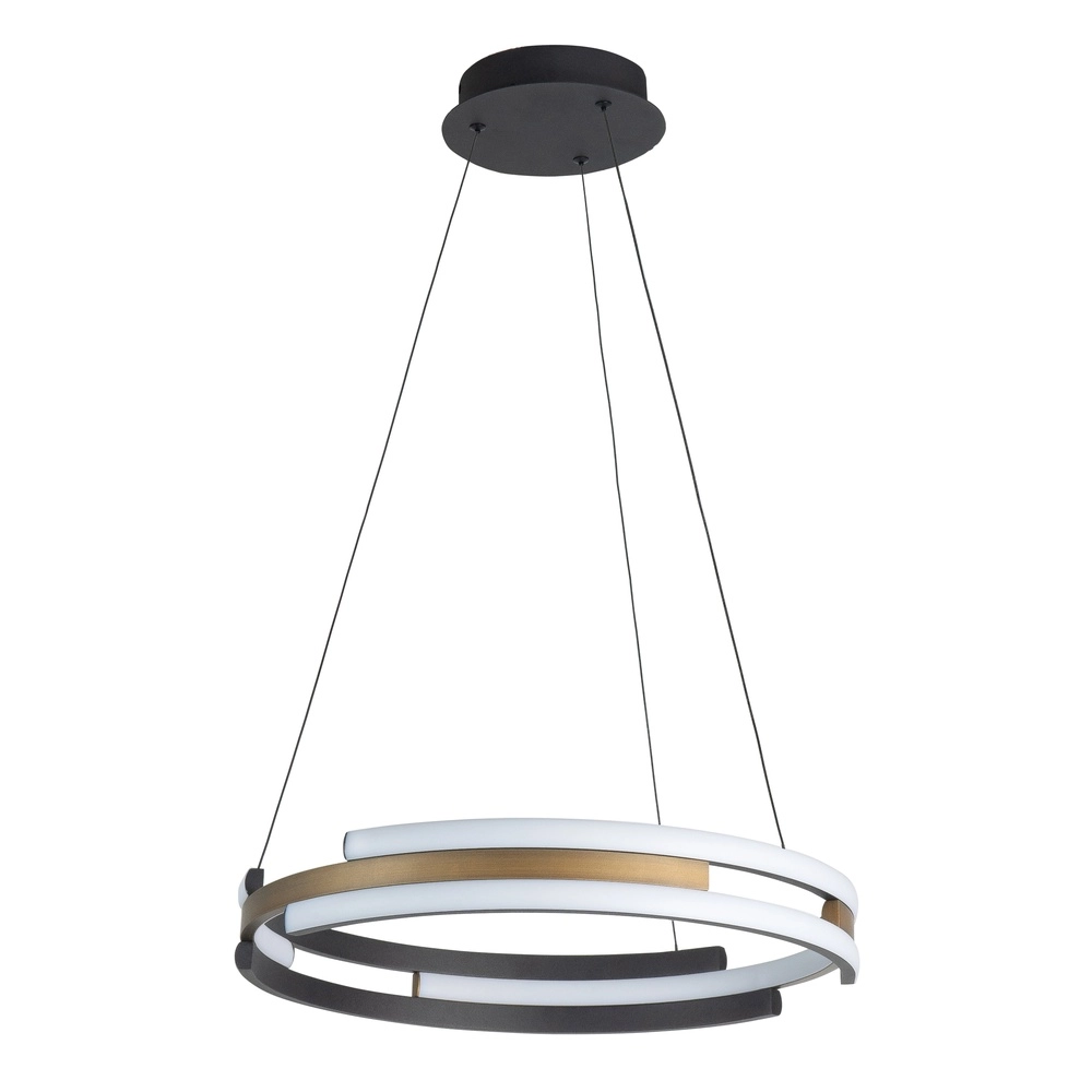 Hanglamp Orion zwart met koper brons Ø 45cm