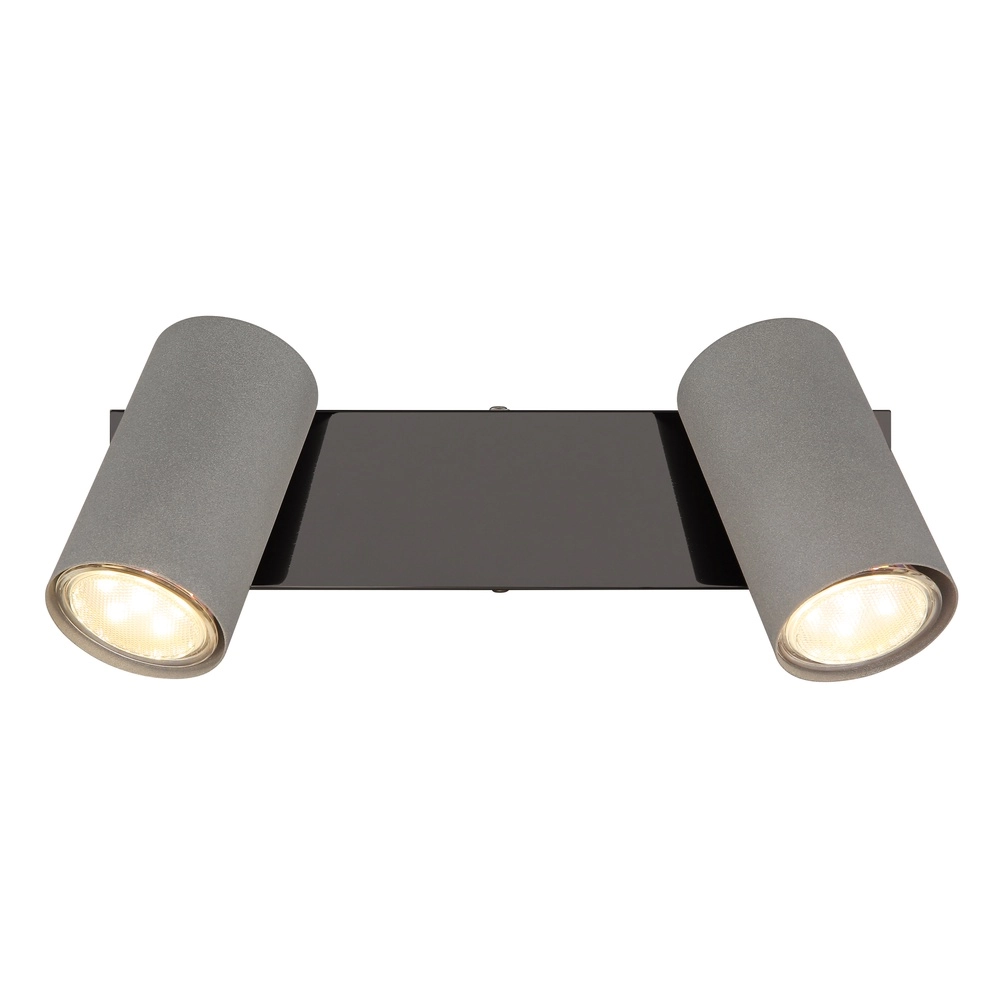 Plafondlamp 2-lichts Robby gunmetal Globo 9007371474547