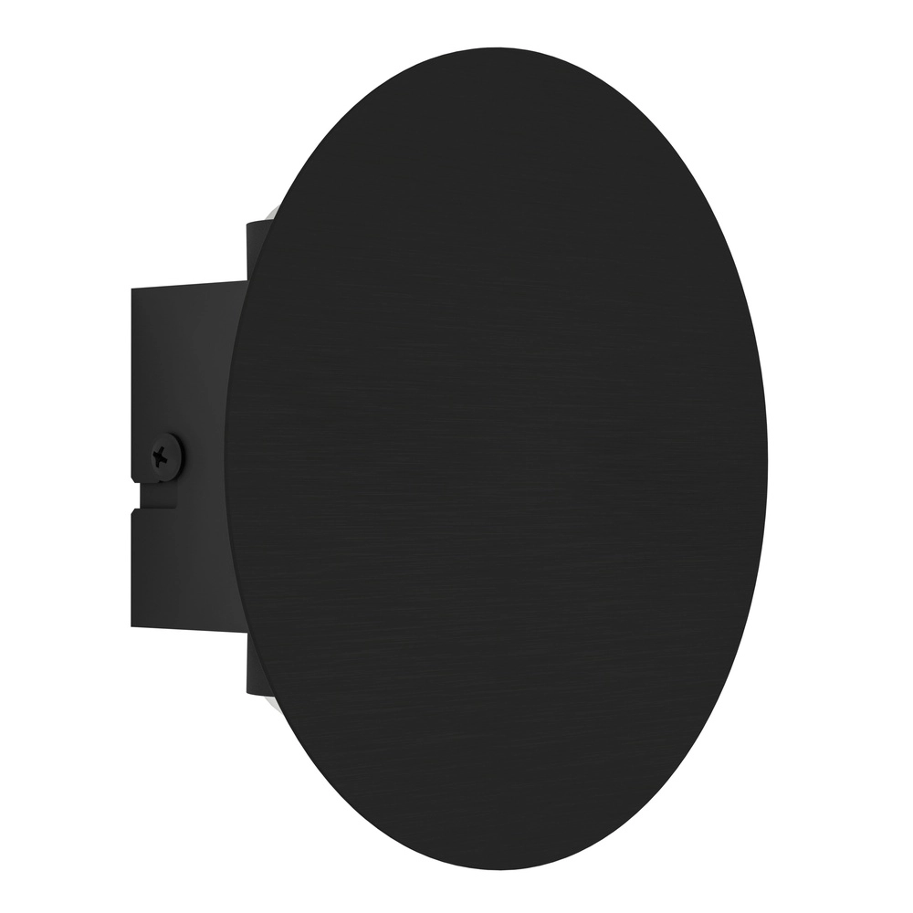 Strakke wandlamp Talamello Ø 15cm - zwart - led