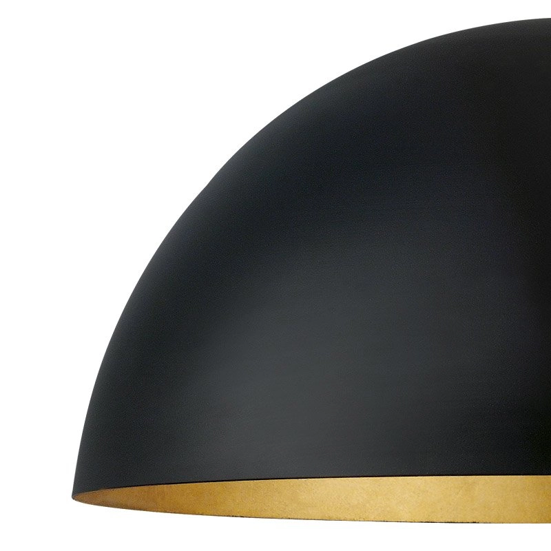 Hanglamp Gaetano 1 zwart - goud Eglo 9002759949358