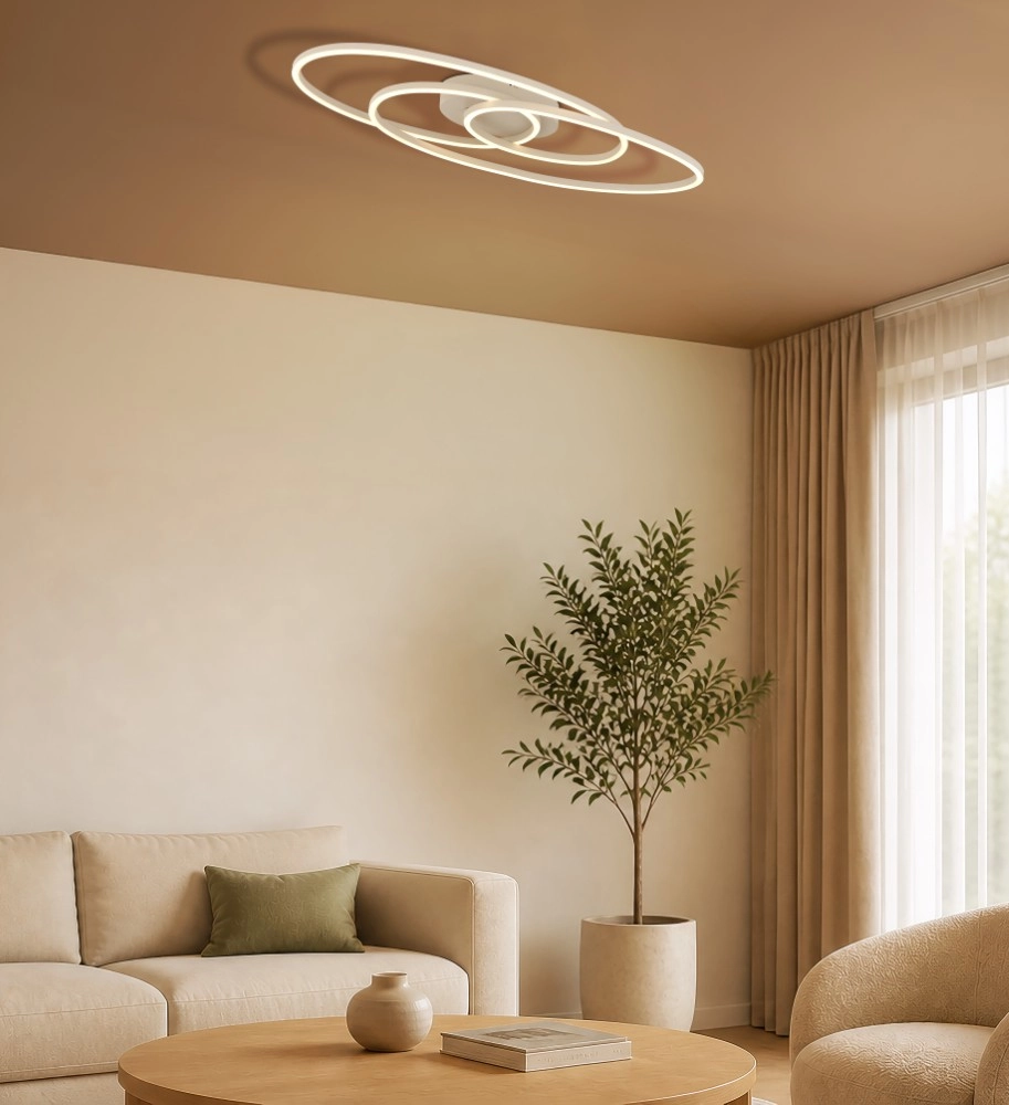 Design plafondlamp Spira zand bruin Globo 9007371593347