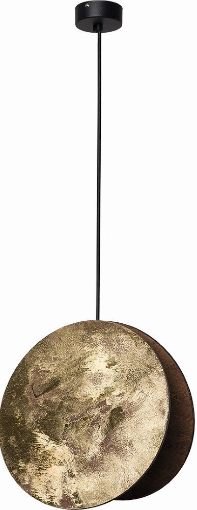 Gouden hanglamp Wheel Ø 25cm