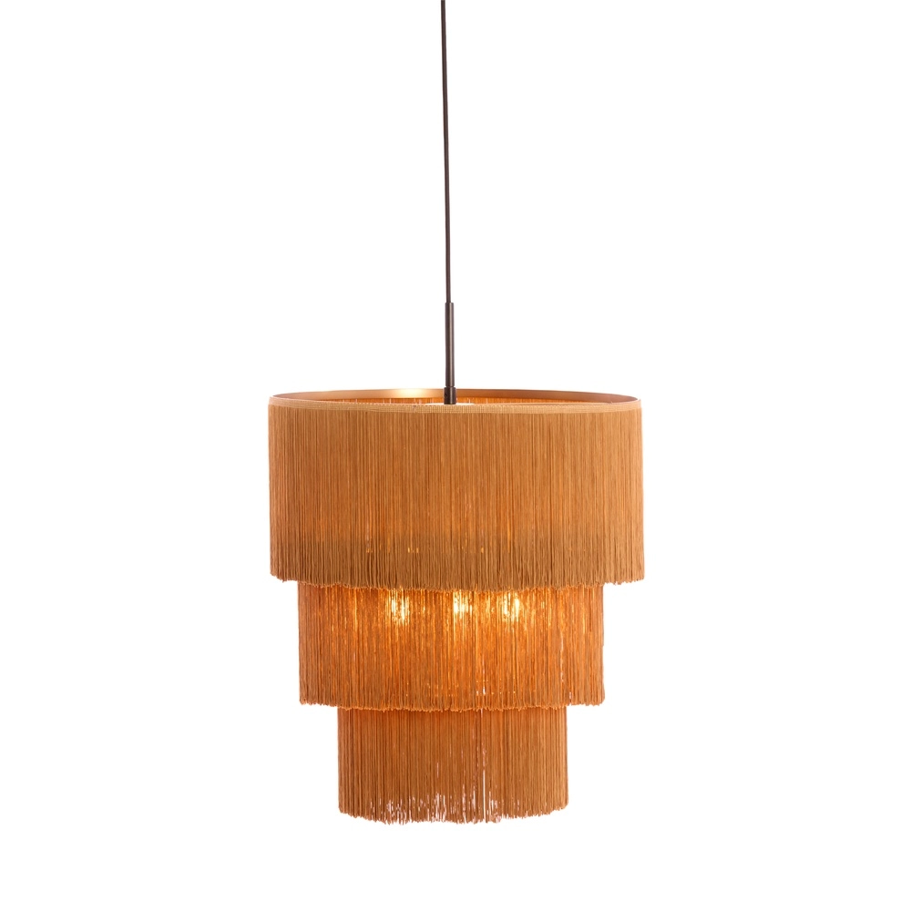 Touwtjes hanglamp Malaika Ø 45cm - bruin Light & Living 8717807810481