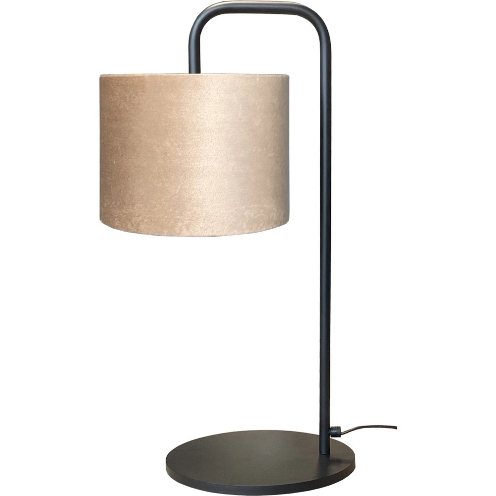 Tafel Schemerlamp Venus met zandkleurige lampenkap