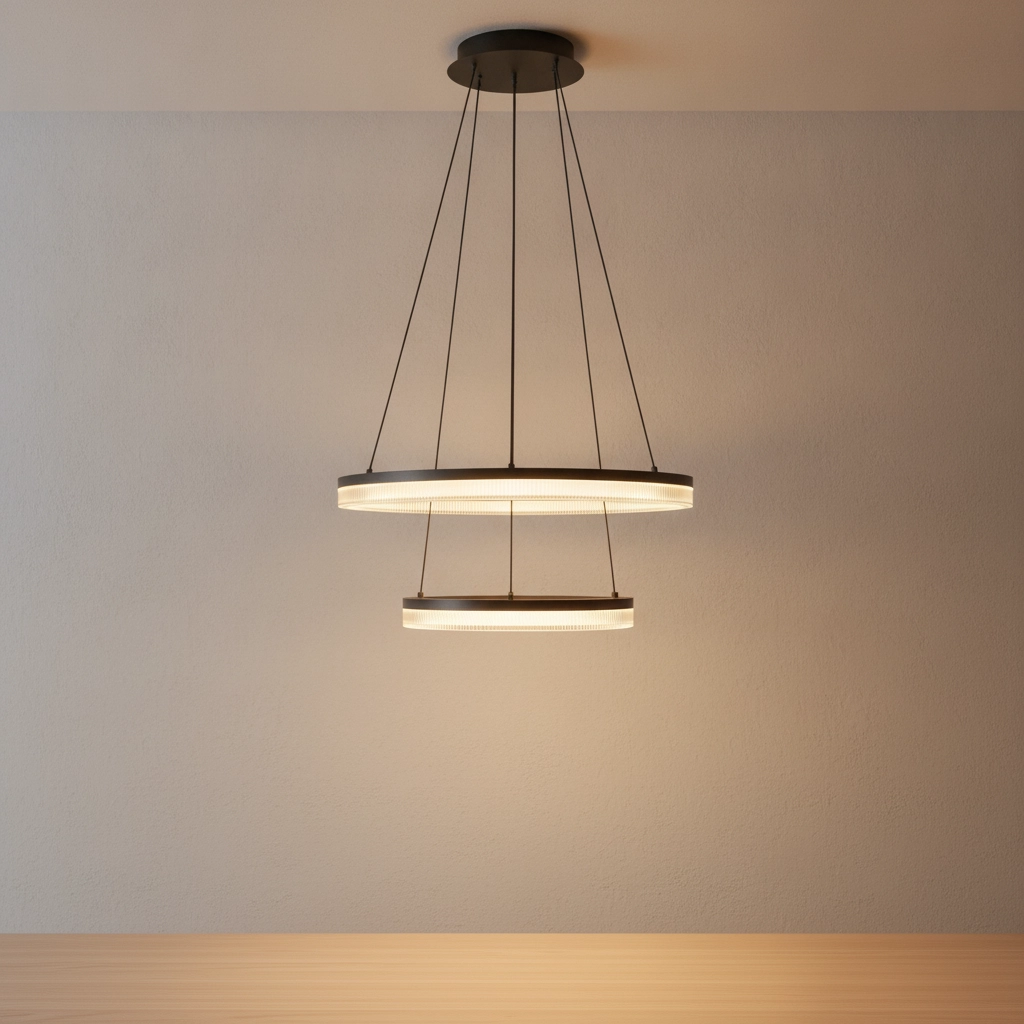 Zwarte hanglamp Lonela dubbel