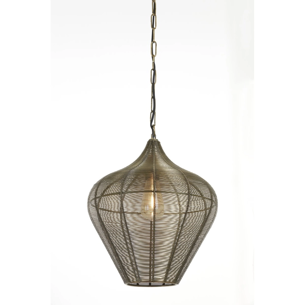 Hanglamp Alvaro brons Ø 36cm Light & Living 8717807634100