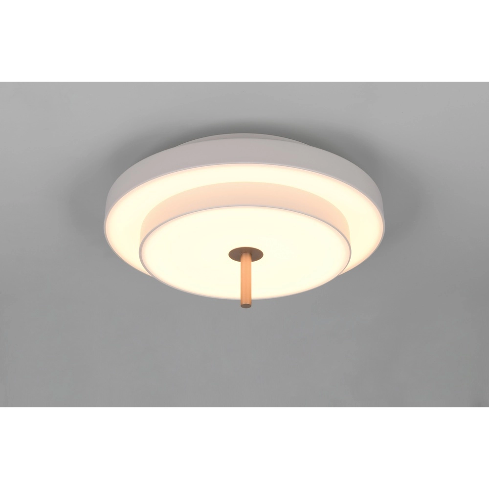 Moderne plafondlamp Keaton wit Ø 40cm
