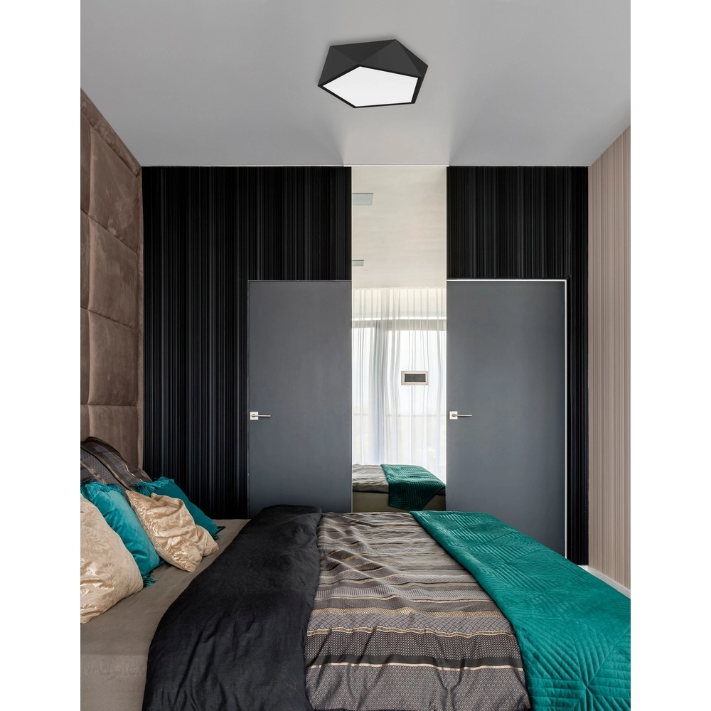 Design plafondlamp Darius zwart