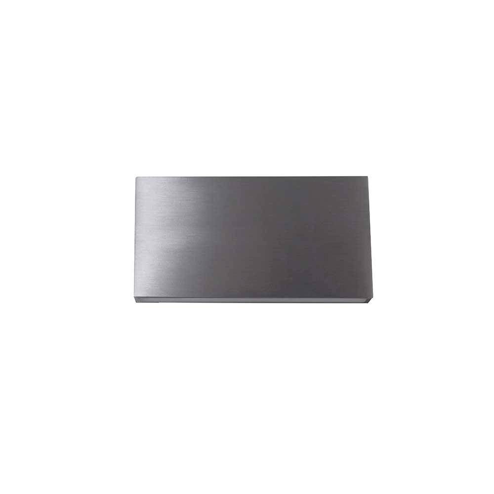 Platte up- & downlighter Box 17cm-aluminium