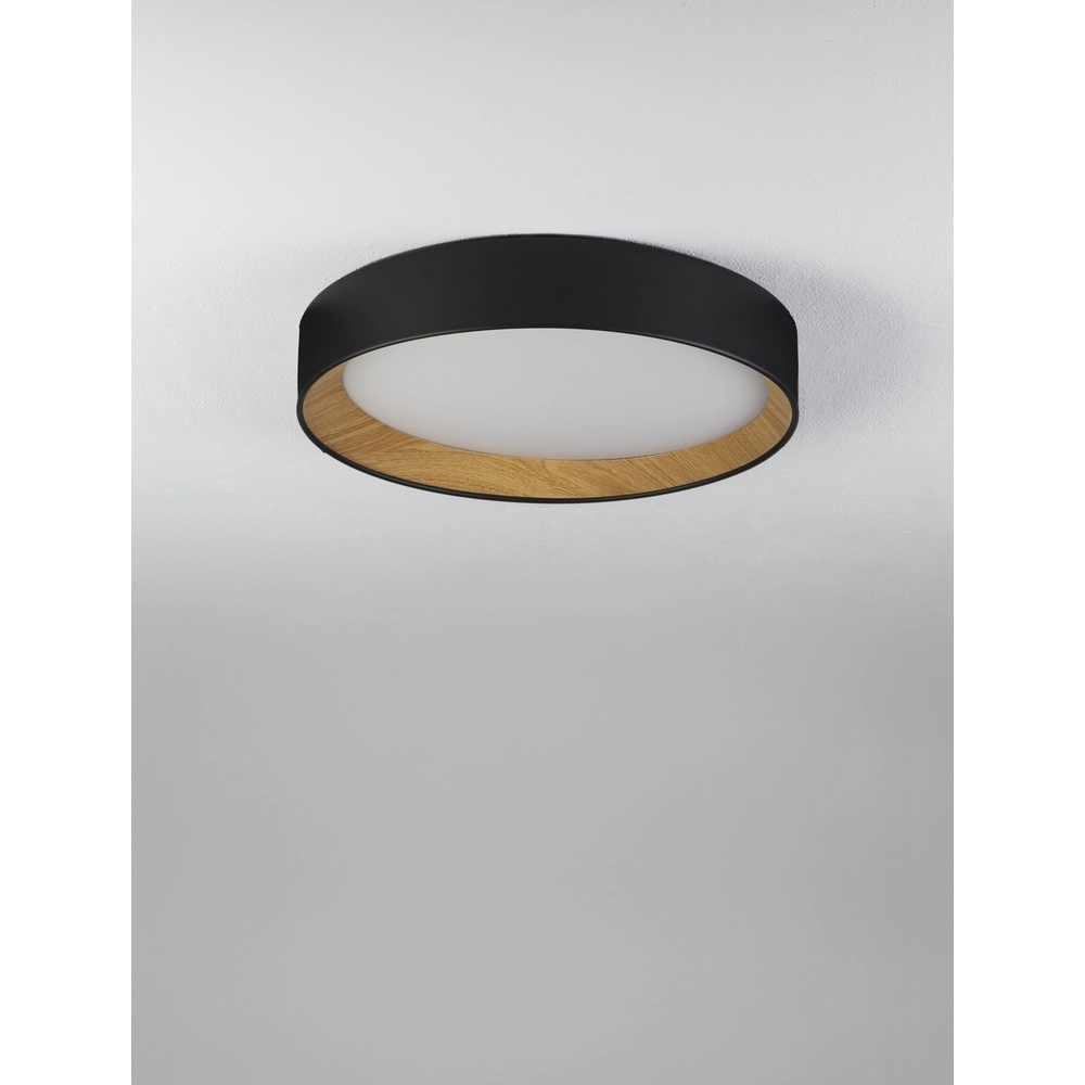 Plafondlamp Stake zwart Ø 45cm Lyora 5212017445933