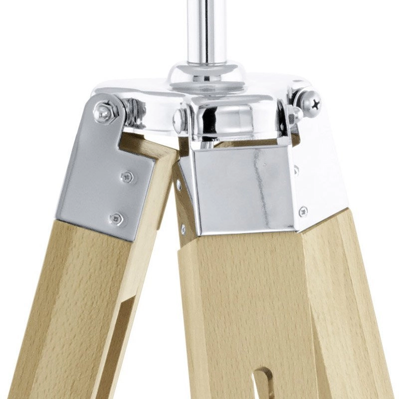 Vloerlamp Lantada 106cm Tripod hout met beige Eglo 9002759441142