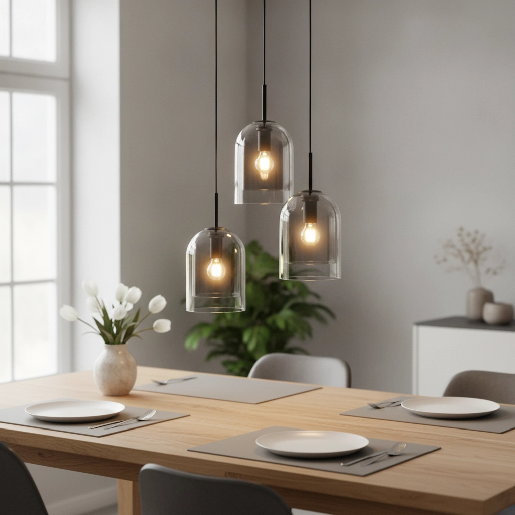Hanglamp Velor 3-lichts zwart rond