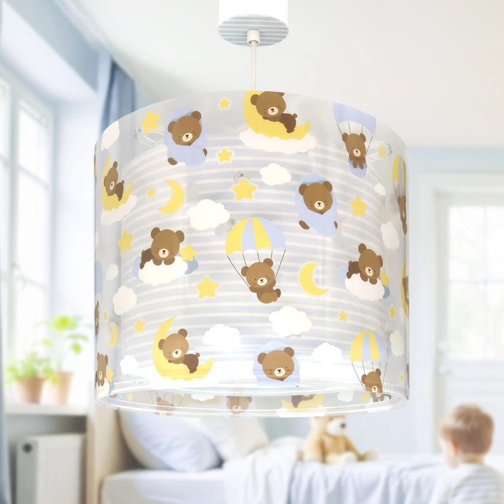Kinderkamer hanglamp Baby Teddy blauw Dalber 8420406002668