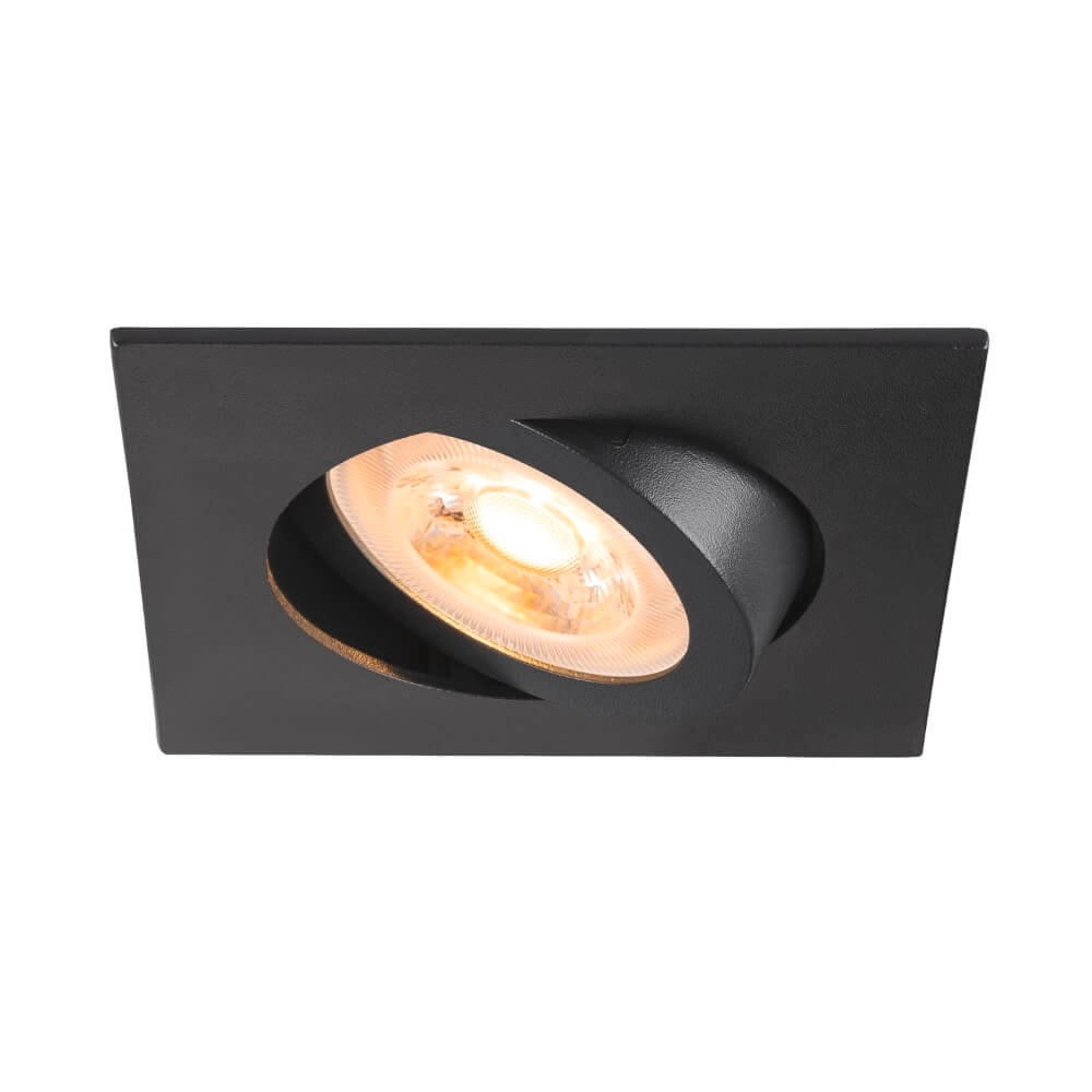 Inbouwspot New Tria 68 vierkant - zwart - GU10