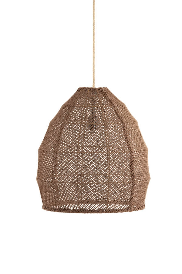 Japandi hanglamp Makassar bruin Ø 42cm Light & Living 8717807706449