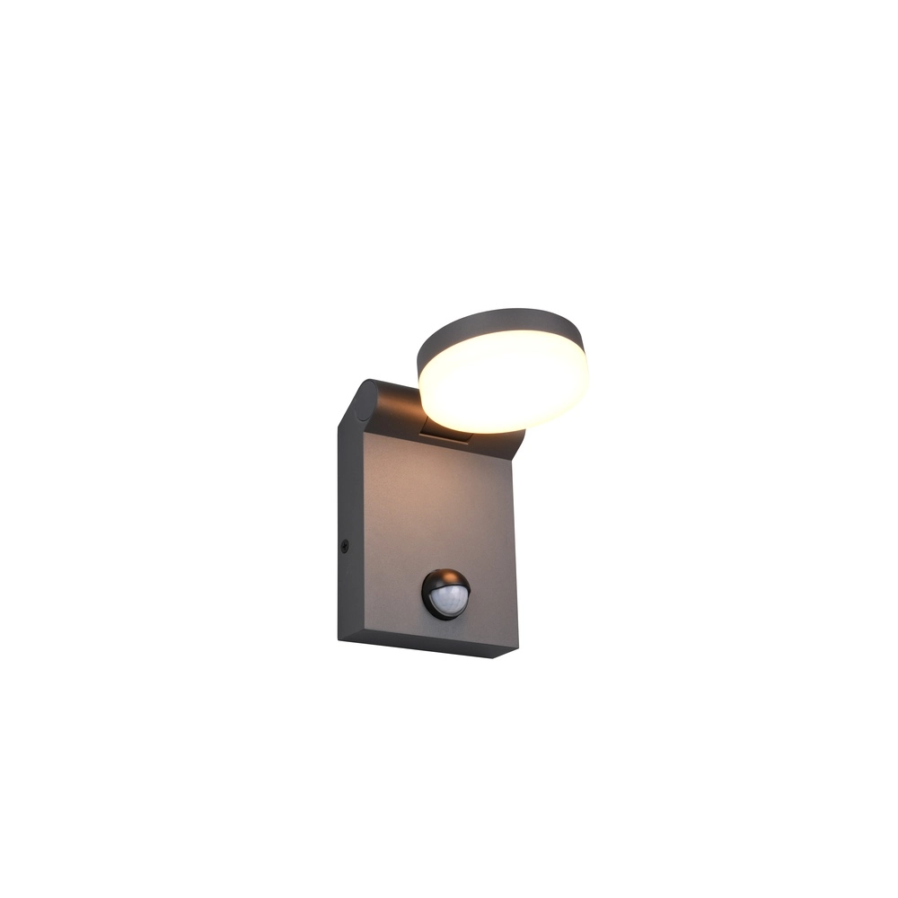 Strakke wandlamp Adour antraciet met sensor Trio 4017807603408