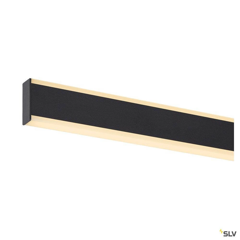 Zwarte hanglamp One Linear 2x10w - 104cm SLV 4024163262682