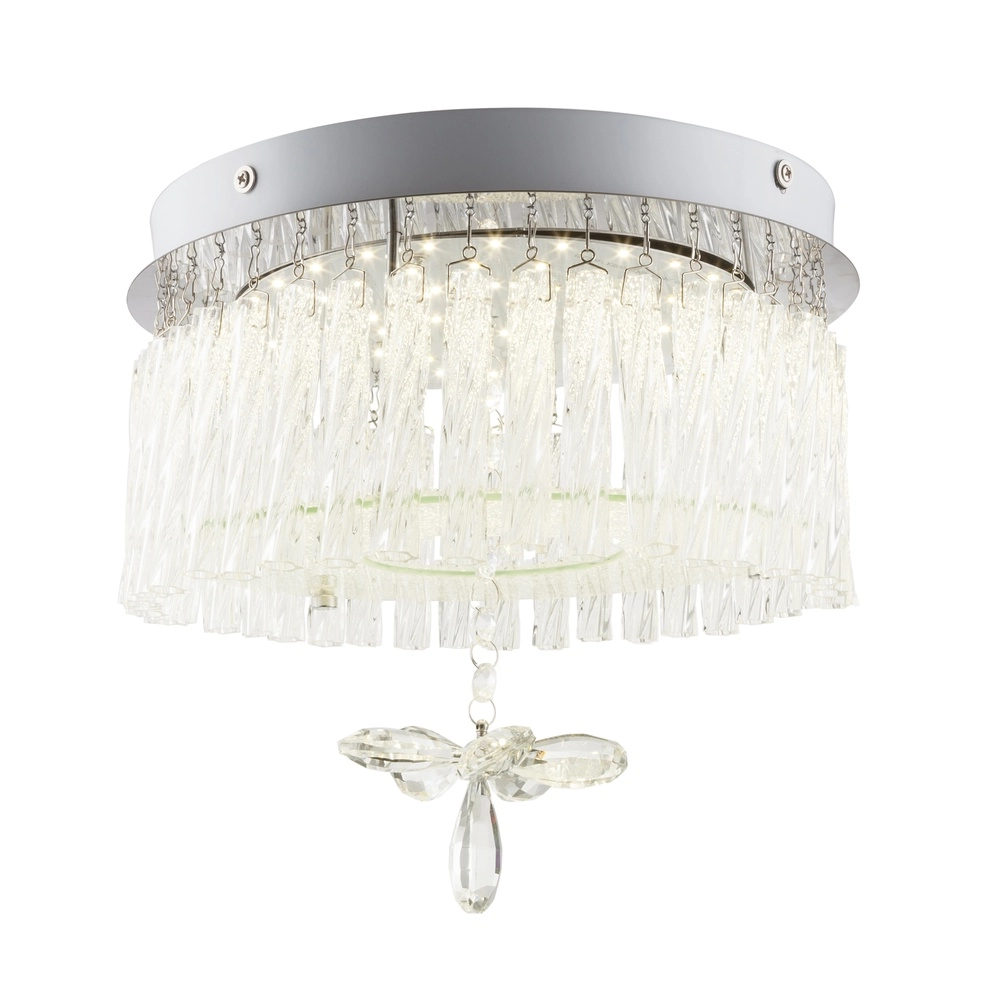 Ronde plafondlamp Mathilda chroom Globo 9007371334346