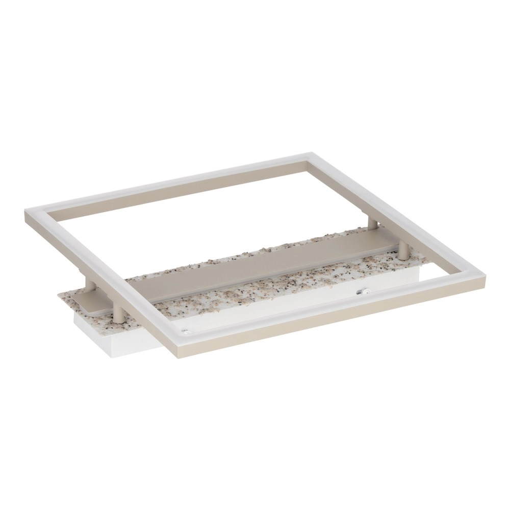 Moderne plafondlamp Crispieri grijs vierkant